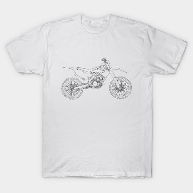 Motocross bike T-Shirt by rheyes